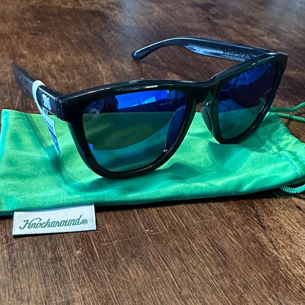NWT Knockaround Jelly Black/Moonshine Premiums Sport polarized Sunglasses